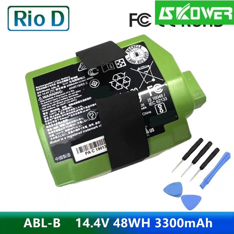 ✿Replacement Battery ABL-B 14.4V 48WH 3300mAh For iRobot Roomba s9+ Sweeping Robot Battery
