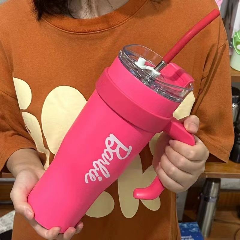 [midas] 1200ml แก้วเก็บความเย็น ฟางถ้วยเก็บความร้อน แก้วสแตนเลสแบบพกพา