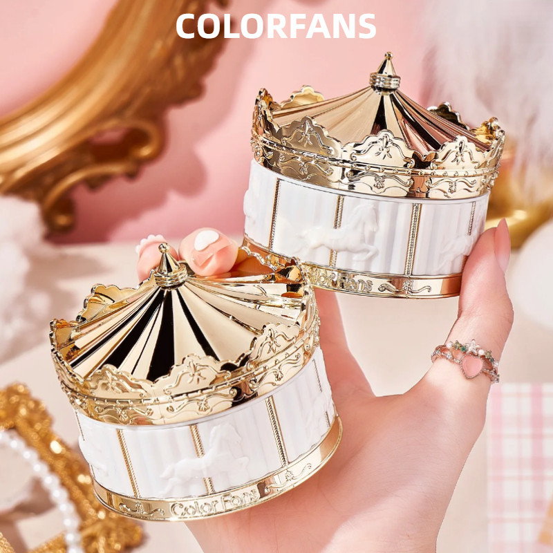 COLORFANS แป้งฝุ่นควบคุมความมันและเซ็ตเมคอัพ ความจุขนาดใหญ่ เนื้อแป้งไม่หมองคล้ำหรือเหนียวเหนอะหนะ