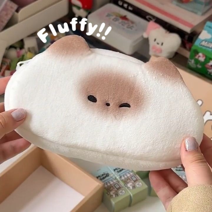 น่ารักการ์ตูนสยามแมวปูขนมปังตุ๊กตาปากกากระเป๋าความจุขนาดใหญ่ น่ารัก เด็กสาวกรณีดินสอเครื่องเขียนอุปกรณ์การเรียน
