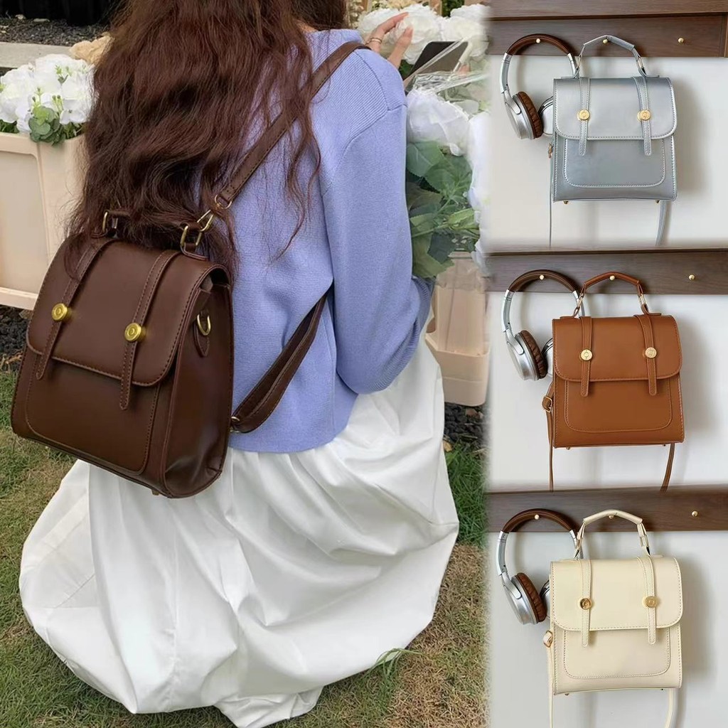 V-shop2 *กระเป๋าเป้มาใหม่  ใส่โทรศัพท์ได้ทุกรุ่น มี 4 สี ใสไตล์ญี่ปุ่น