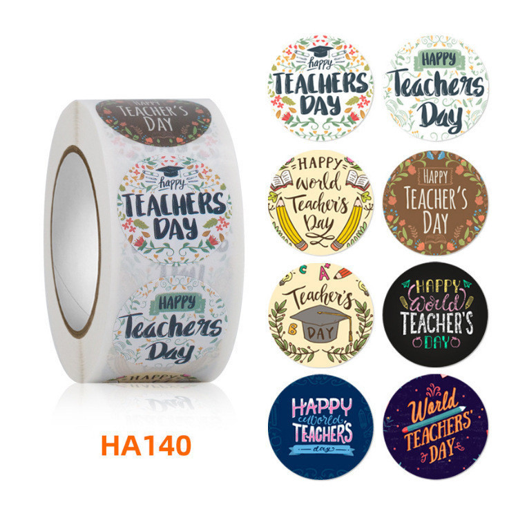 Happy teacher's Day teacher's Day encouragement Sticker Mother's Day Sticker Gift BOX SEALING decora