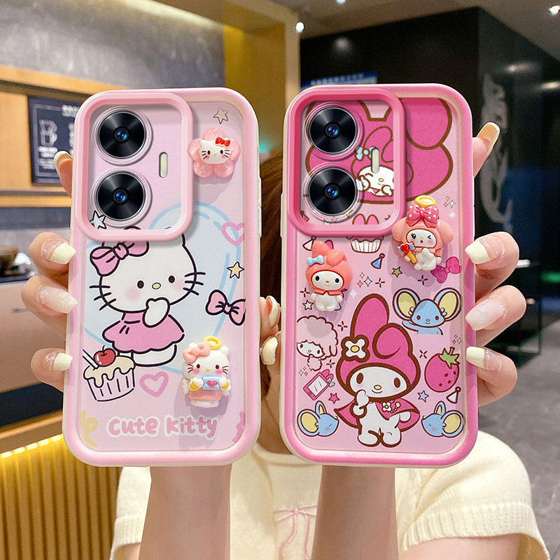 เคส Realme C55 C53 กรณีโทรศัพท์ซิลิโคนน่ารัก XXTY