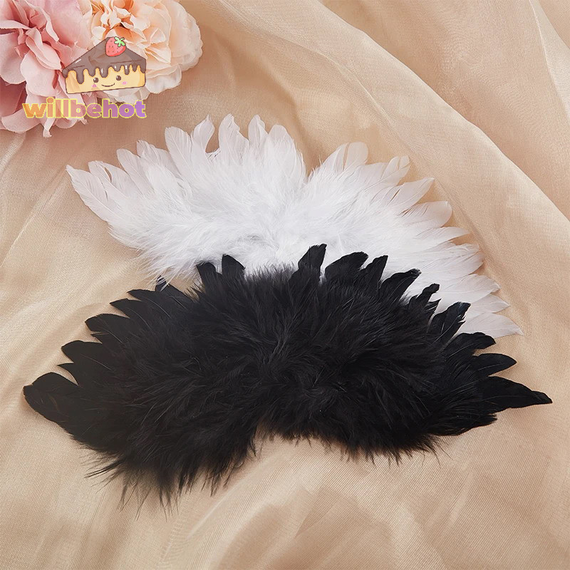 [WillbehotT] สีขาวสีดําหัตถกรรมเด็ก Angel Pet Props ตุ๊กตาตกแต่งของขวัญวันเกิดอีสเตอร์วันวาเลนไทน์ [ใหม่]