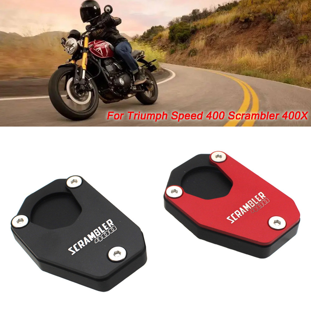 สําหรับ Triumph speed400 scrambler400x Speed 400 Scrambler 400x 2024 อุปกรณ์เสริมรถจักรยานยนต์ Foot rest ด้านข้างสนับสนุน