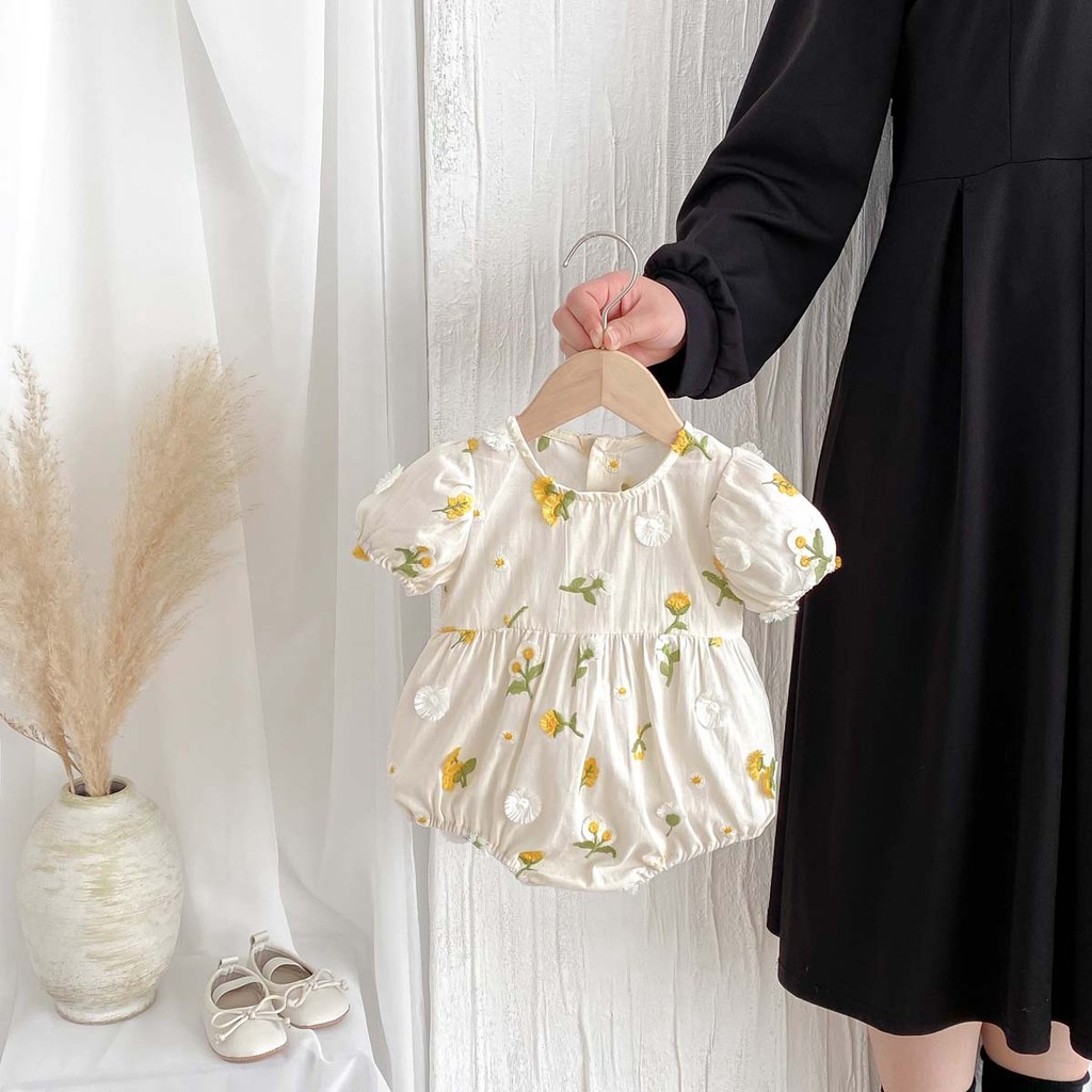 อิน ฤดูร้อนเด็กสาว ชุดรอมเปอร์ น่ารักเดซี่น้อยแขนสั้น ชุด ทารกเสื้อผ้า 0-2 ปี - รูปที่ 7