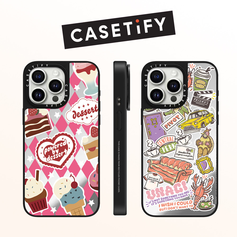 Drop proof CASETIFY เคสโทรศัพท์สําหรับ iPhone 16promax 16Pro 16 plus 15Pro 15promax 14promax 13 13promax พิมพ์ด้านข้างเคสแข็งน่ารักการ์ตูน 12pro iPhone 13 กรณีแกะสลักคุณภาพสูง