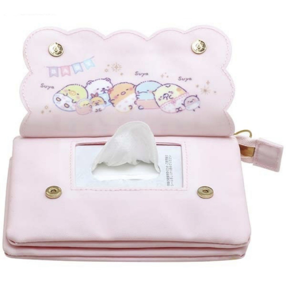 กระเป๋าเครื่องสําอาง กระดาษล้างเครื่องสําอาง ญี่ปุ่น Rilakkuma Sumikkogurashi กระดาษทิชชู่เปียกถุงเก็บมัลติฟังก์ชั่แบบพกพาล้าง