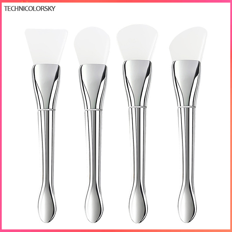 Technicolorsky Soft Head แต่งหน้าซิลิโคนพอกหน้าแปรง Professional Mud Cream แปรง Diy Skin Care Foundation เจลเครื่องสําอางเครื่องมือความงาม TSY