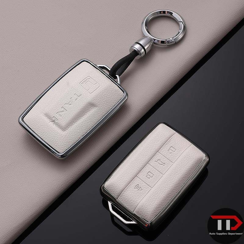 รถ Remote Key Fob ฝาครอบกระเป๋าสําหรับ Great Wall GWM WEY TANK 300 500 Tank300 Tank500 2021 Ke
