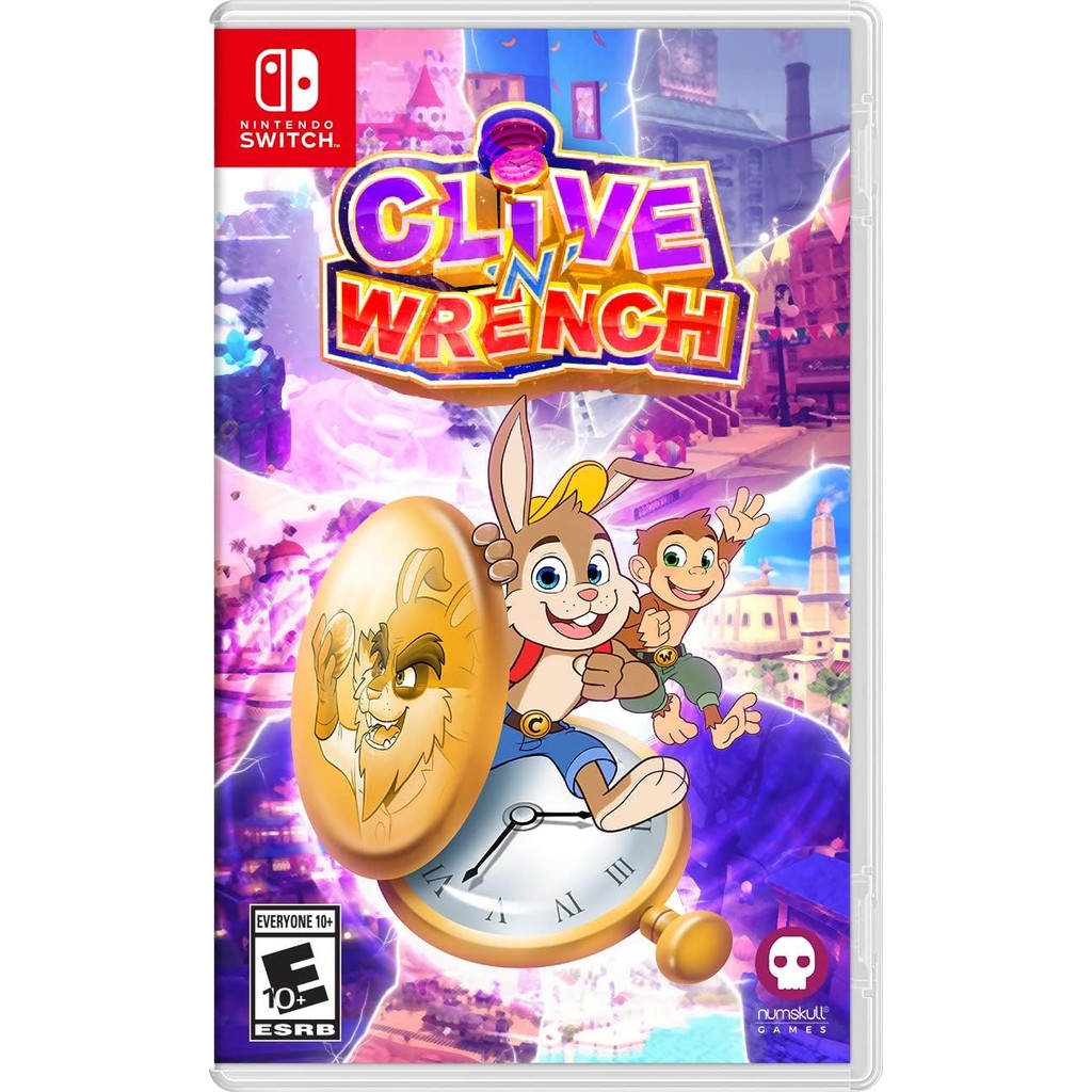 แผ่นเกม Nintendo Switch 🎮 Clive 'N' Wrench | แท้มือ1 🆕 | Zone1 US (ภาษา Eng) | Stock พร้อมส่ง 🚚