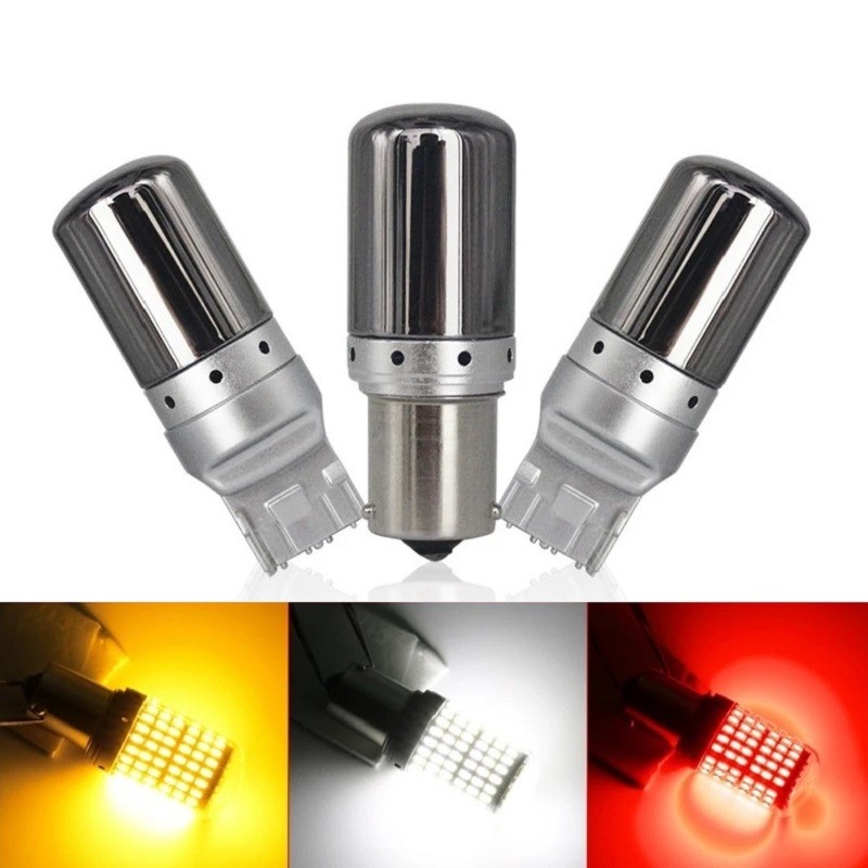 Y1PCS S25 1156 BA15S P21W Canbus BAU15S PY21W T20 7440 W21W หลอดไฟ LED 3014ข้อผิดพลาดฟรี Canbus เลี้