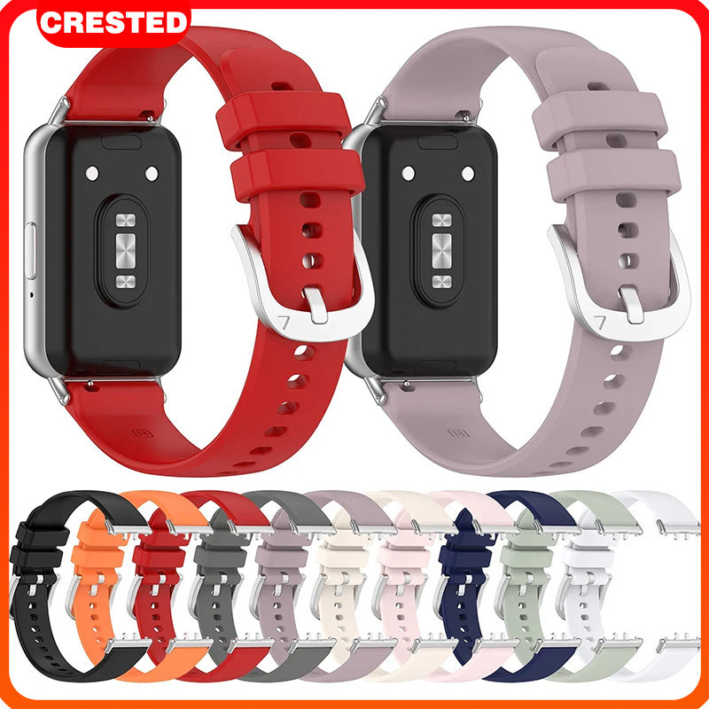 สายยางรัดสำหรับ Samsung Galaxy Fit 3 กีฬา เข็มขัดซิลิโคนสำหรับ นาฬิกาอัจฉริยะ Samsung Fit 3 วงดนตรี