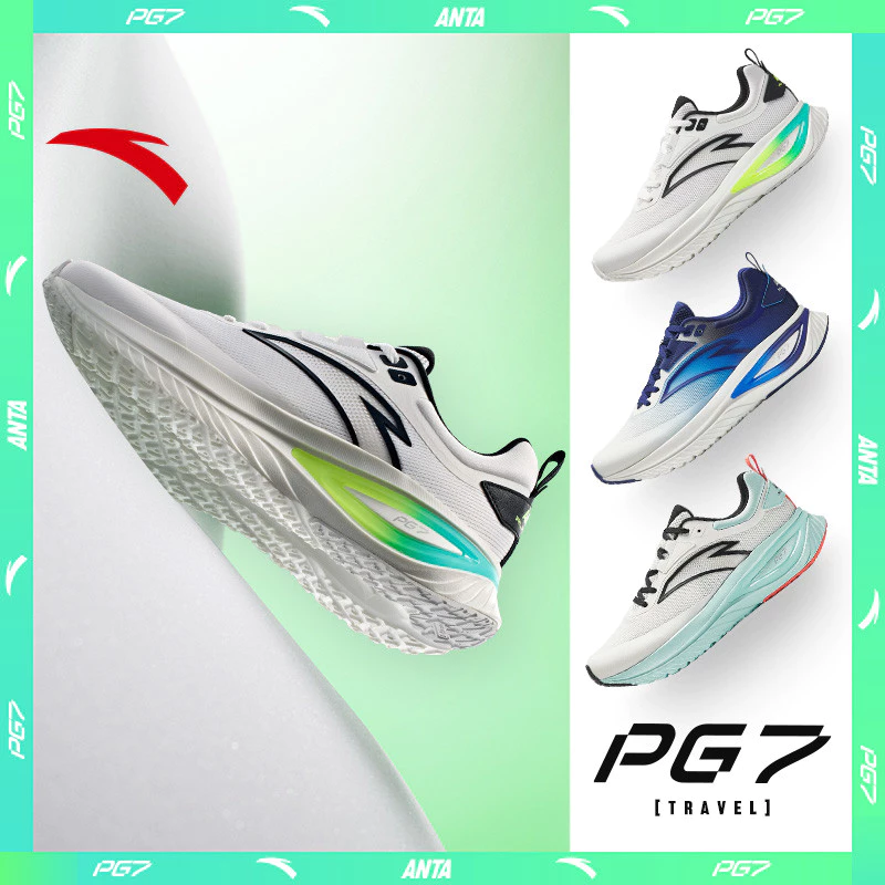 ANTA Men PG 7 JOURNEY รองเท้าวิ่ง พร้อมระบบดีดตัว นุ่ม เหมาะสำหรับการเดินทางและการเดิน 112435519