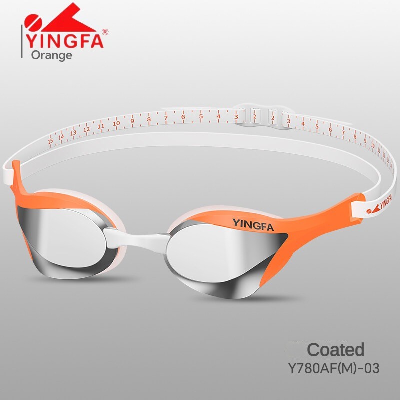 Yingfa Racing แว่นตาว่ายน้ําซิลิโคนเจลกันน้ํา Anti-Fog ผู้ใหญ่ผู้หญิง Man Uv ป้องกันงูกระจกแว่นตาว่ายน้ํา