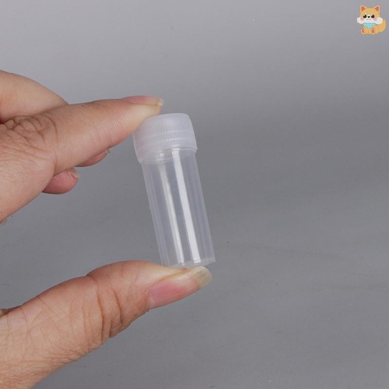 [VI] 50 ชิ้นขวดพลาสติกขวดตัวอย่าง 5 กรัมถังขนาดเล็ก Vials แคปซูลภาชนะเก็บ TH
