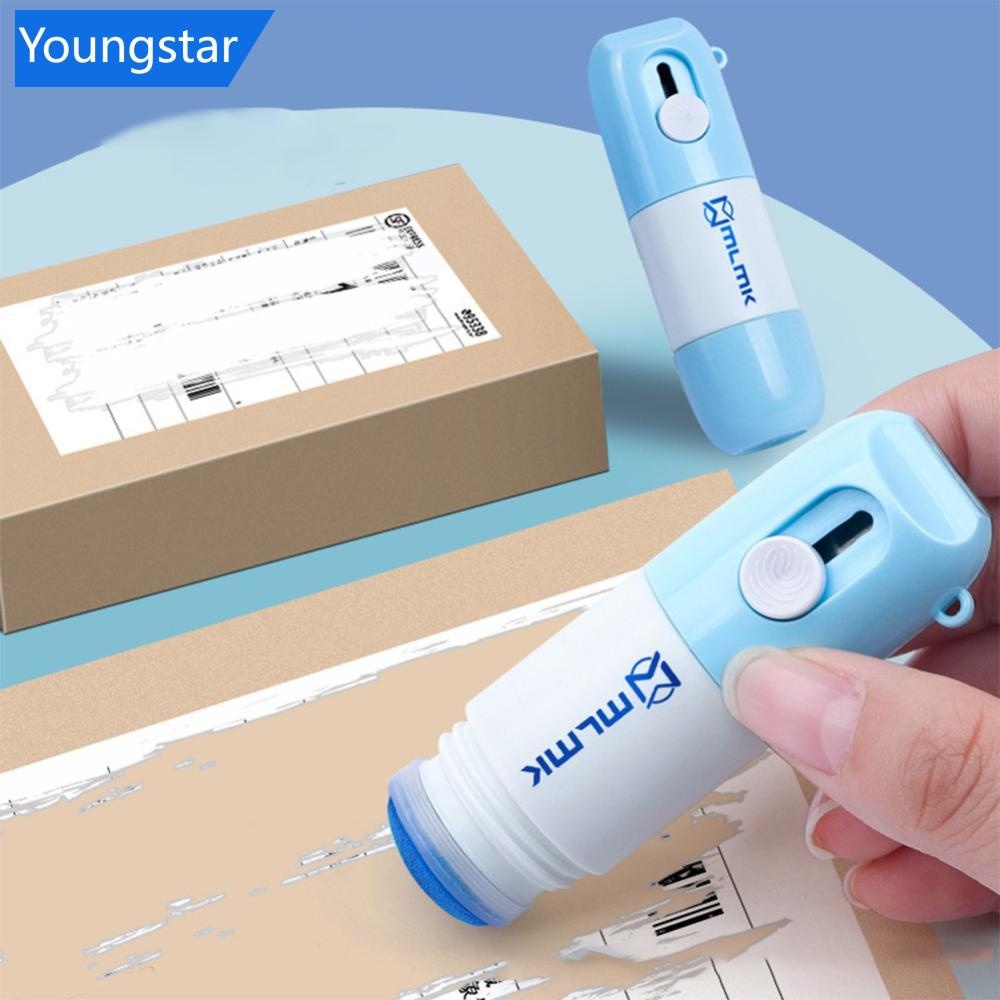 Ys ความร้อนกระดาษ Easer Mail เปิด 2 in 1 Correction Fluid 10/20ml พร้อมเครื่องตัด Anti Peep Identity ข้อมูลความเป็นส่วนตัว Protector ยางลบ G7M4