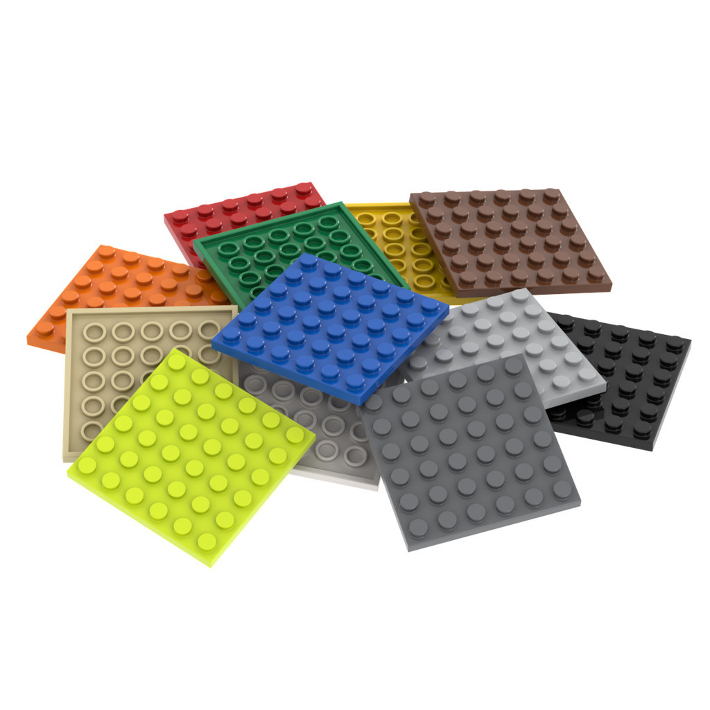 12pcs MOC บล็อกสร้างอนุภาคขนาดเล็ก 6x6 ชิ้นแผ่นฐาน DIY อะไหล่อุปกรณ์เสริมเข้ากันได้กับ 3958