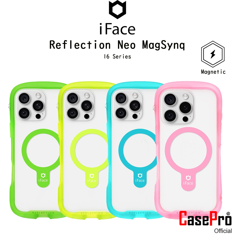 iFace Reflection Neon MagSynq เคสกันกระแทกเกรดพรีเมี่ยมจากเกาหลี เคสสำหรับ iPhone16/16Plus/16Pro/16Promax