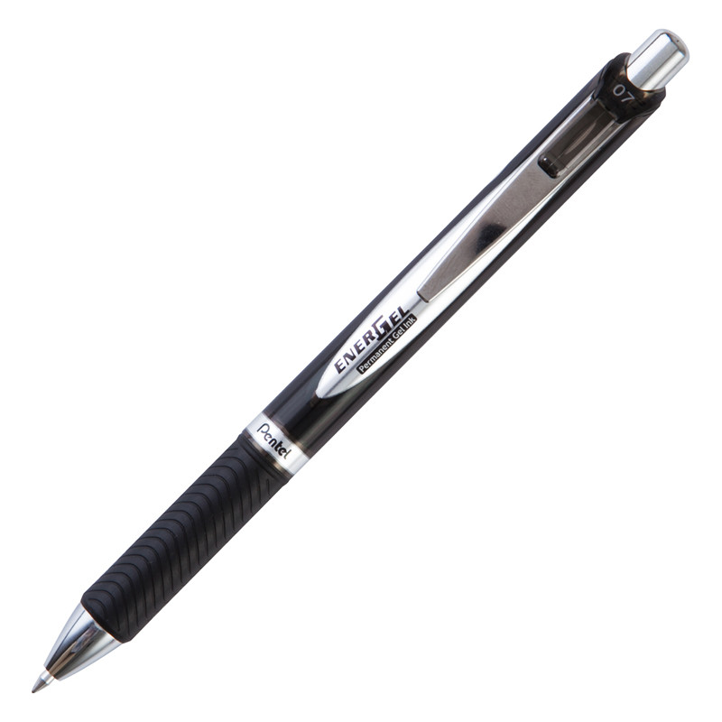 PENTEL ปากกาEnergel Permanent BLP77-AเจลPermanent0.7ดำ-A