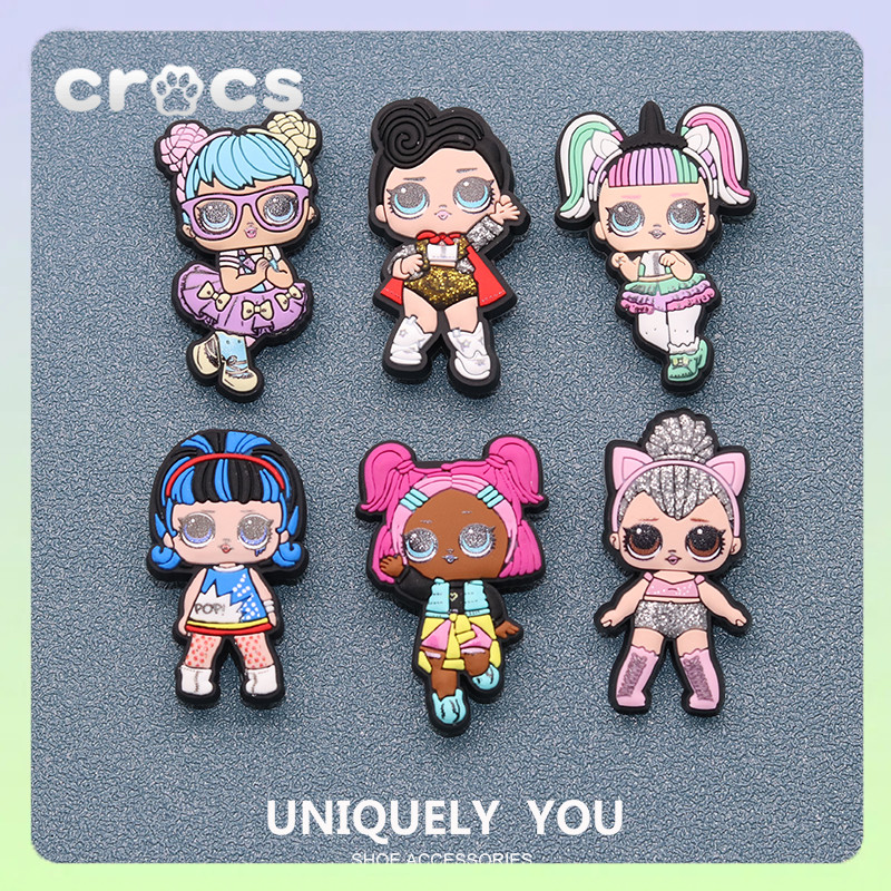 jibbitz crocs Cute fashion girl crocs jibbitz charm crocs เกาหลี jibbitz crocs ของแทั