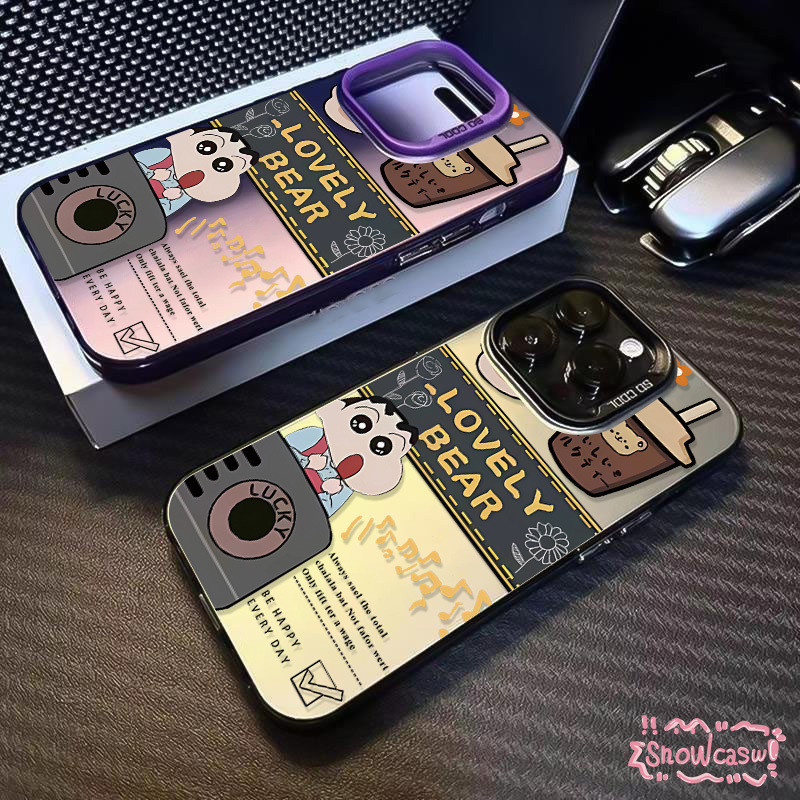 มีความสุขที่น่ารักน้ำช เคสชินจัง Redmi 12 12C 9A 10C A1 13 10A 9 A2 10 9T 9C NFC Note 13 10 8 11 9 12 Pro Max Mi 11 Lite
