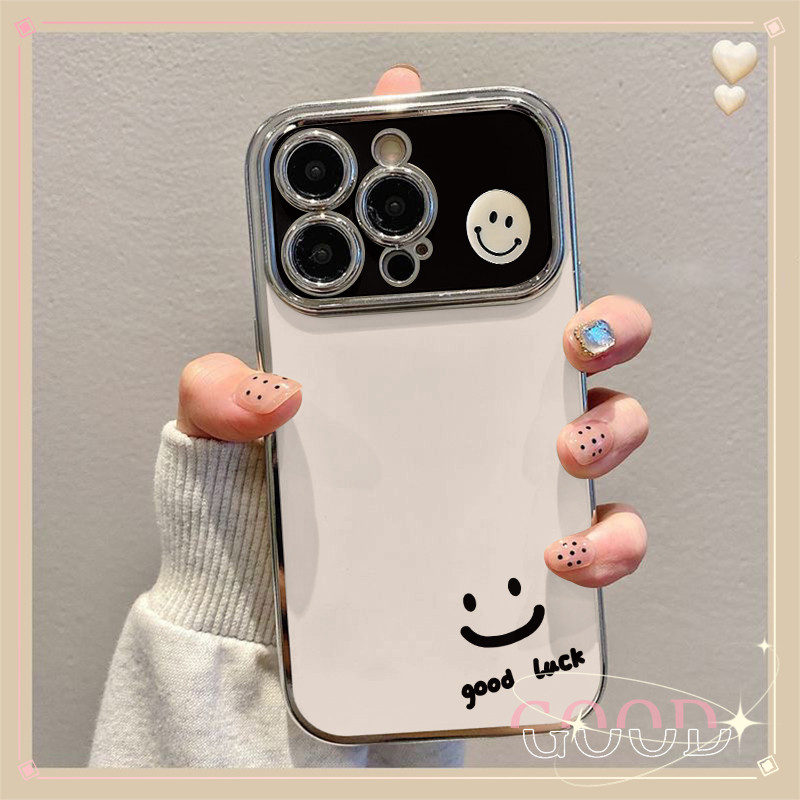 🔥GOOD🔥 ส่งจากไทย เคสโทรศัพท์มือถือนิ่ม เคสไอโฟน กันกระแทก สําหรับ iPhone 15 14 13 12 11 Promax 7 8Plus XR XSMaxรอยยิ้ม