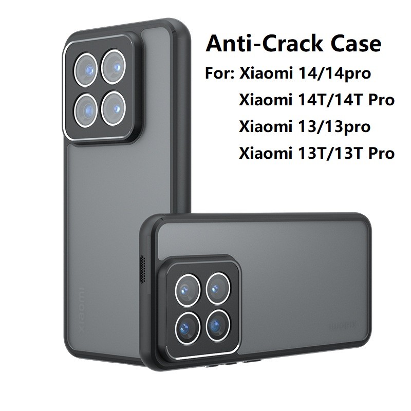 สบาย Fell Matte Air กระเป๋า Anti-Crack สําหรับ Xiaomi 14T 13T 13 14 Pro กรณี Mi14 Mi13 Ultra ฝาครอบโทรศัพท์
