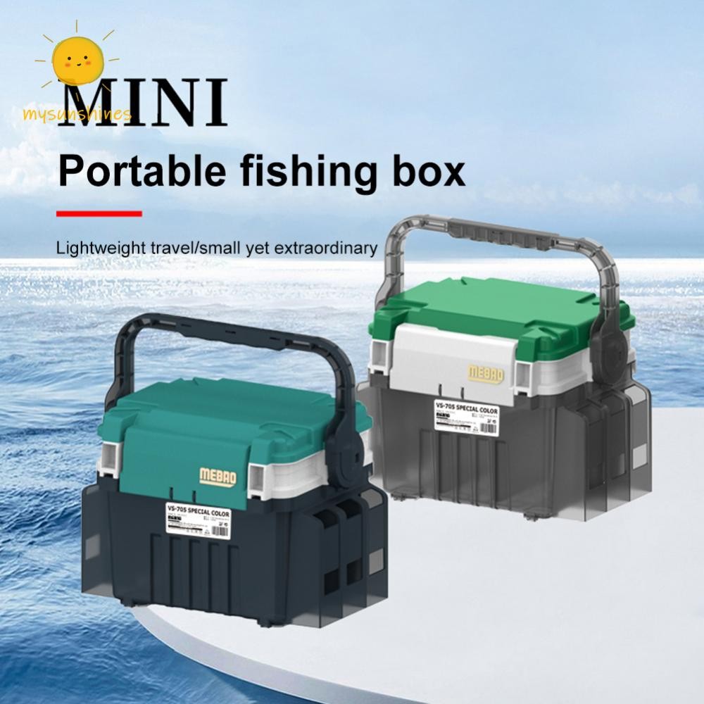 Ms Fishing Tackle กล่องเครื่องมือตกปลาขนาดใหญ่กล่องมัลติฟังก์ชั่นขาตั้ง Rod Holder ถ้วยกล่องเก็บสินค้าสําหรับอุปกรณ์ตกปลา ﻿