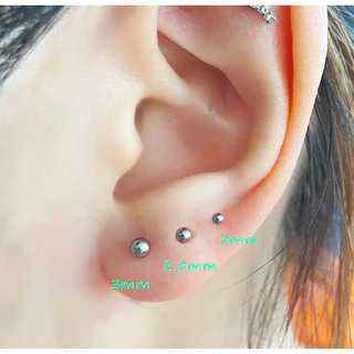 Classic Ball Flatback Earring (1ชิ้น)