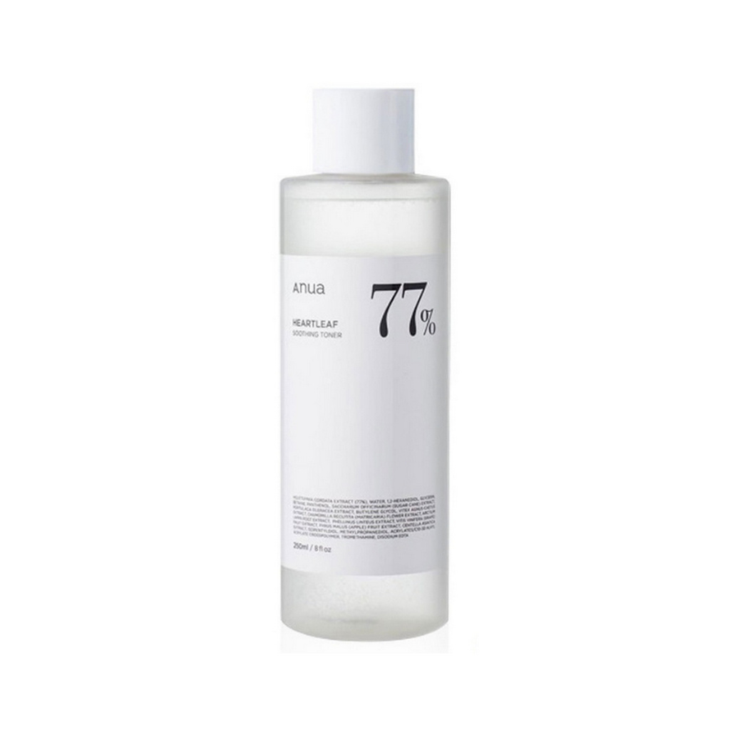 พร้อมส่ง ANUA Heartleaf 77% Soothing Toner 250ml อานัว โทนเนอร์พี่จุน ลดรอยแดง บํารุงผิว น้ำตบ