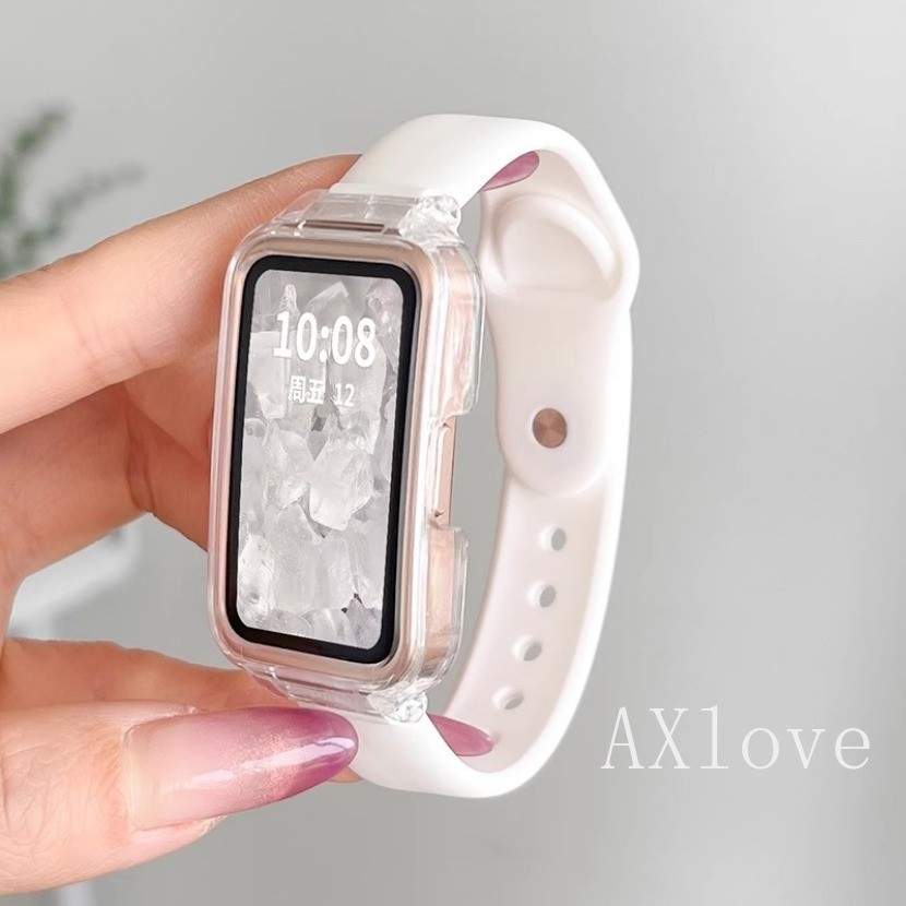 สายรัดซิลิโคนอ่อนนุ่มสําหรับ หัวเว่ย วงดนตรี 10 8 9 7/6/6มือโปร เปลี่ยนสร้อยข้อมือสําหรับ ให้เกียรติ 9 6 7 สายรัดข้อมืออุป - รูปที่ 6