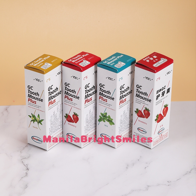 Gc Tooth Mousse Topical creme And Tooth Mousse Plus จากญี่ปุ่น Mint Strawberry กลิ่นวานิลลาพลัส
