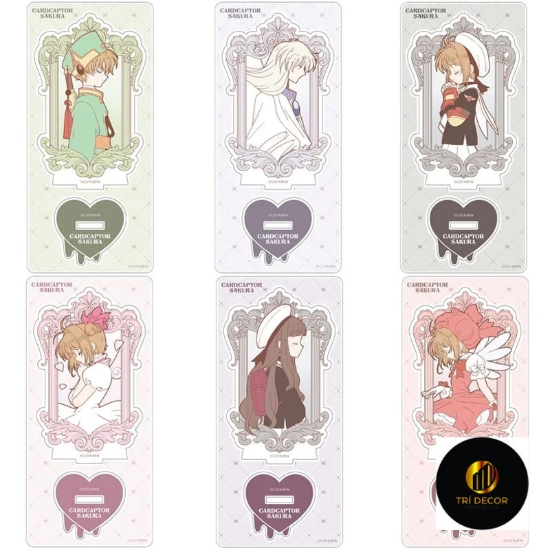 Card Captor Standee รุ่น Cardcaptor Sakura LI SYAORAN KINOMOTO SAKURA a01 Study มุมอุปกรณ์ตกแต่งโต๊ะ