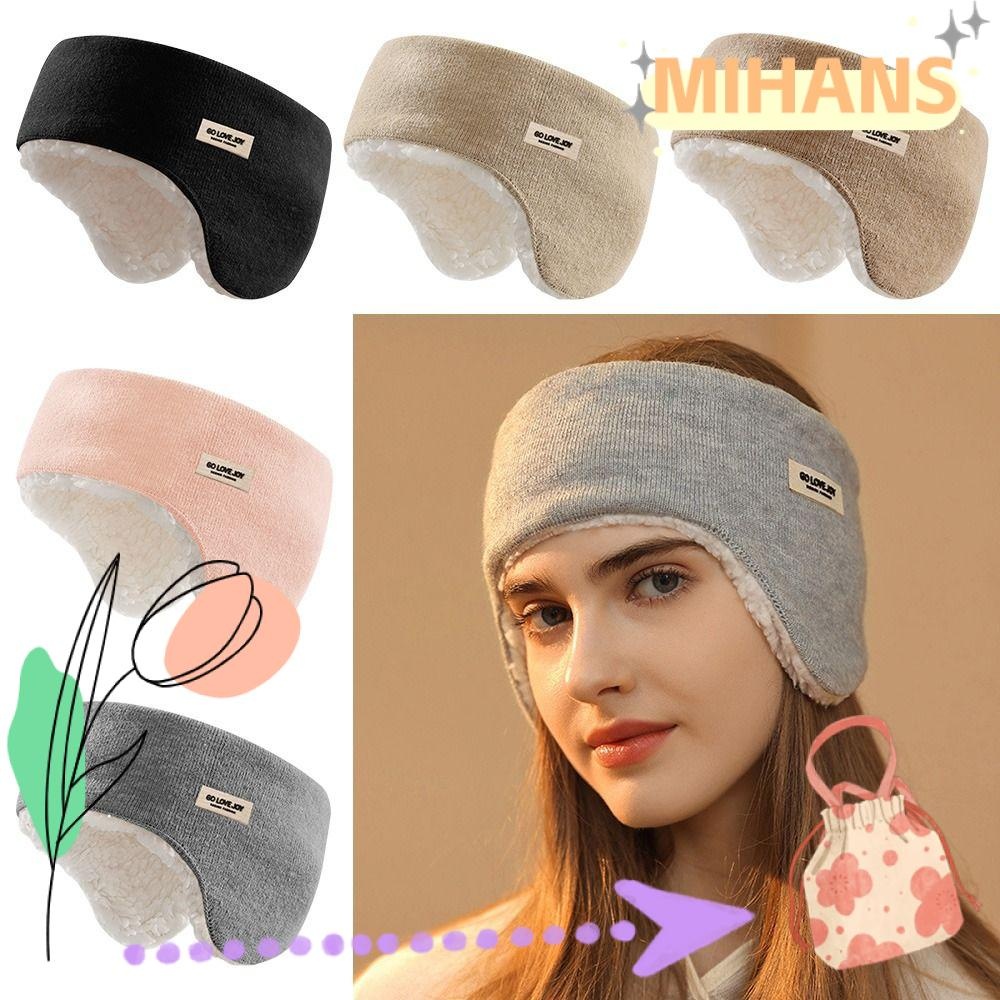 Mih Headwear ที่ปิดหูกันหนาวกันลมฤดูใบไม้ร่วงฤดูหนาวฉนวนกันเสียงอุ่นหู