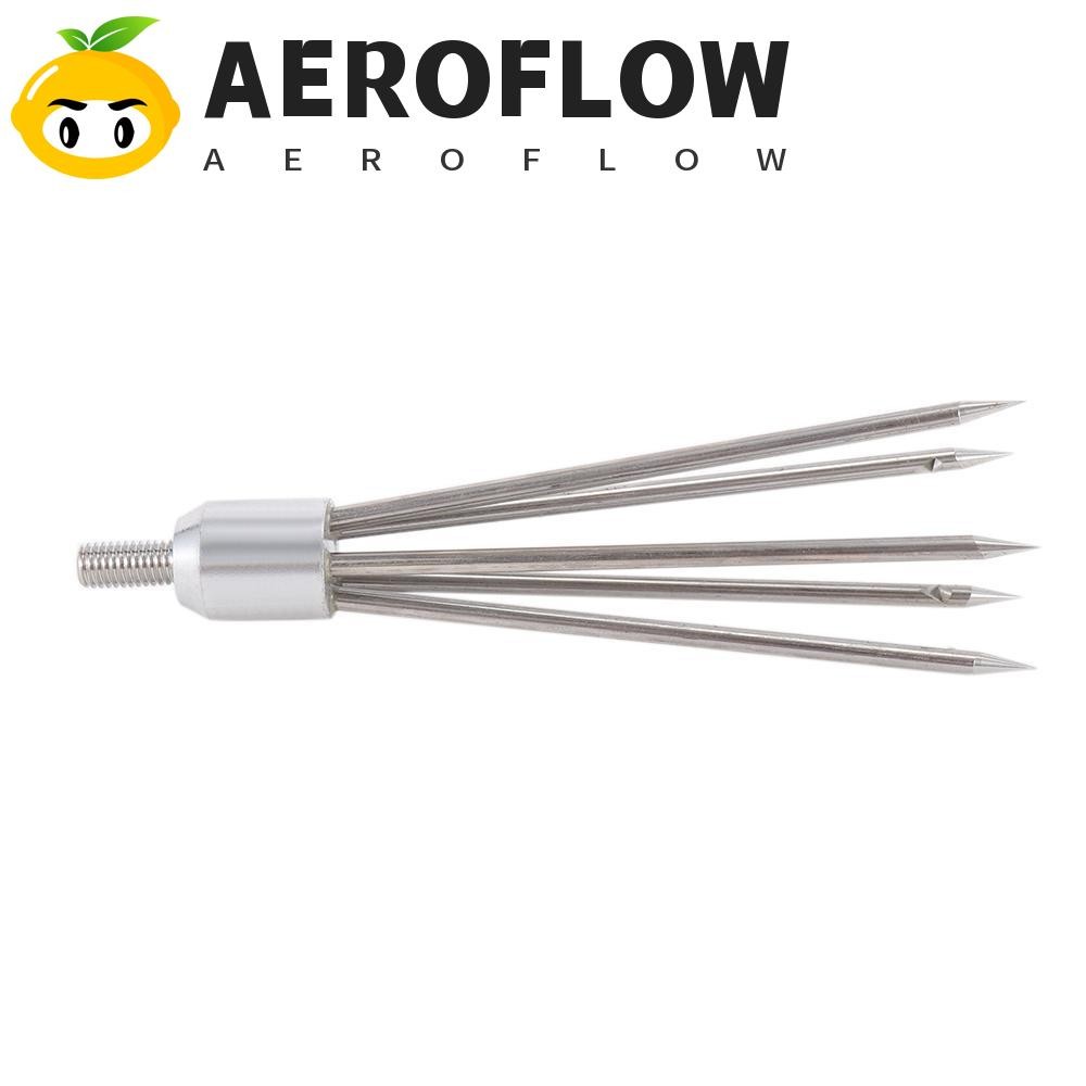 Aeroflow หอกตกปลา Sharp Harpoon Barbs 5ง่าม