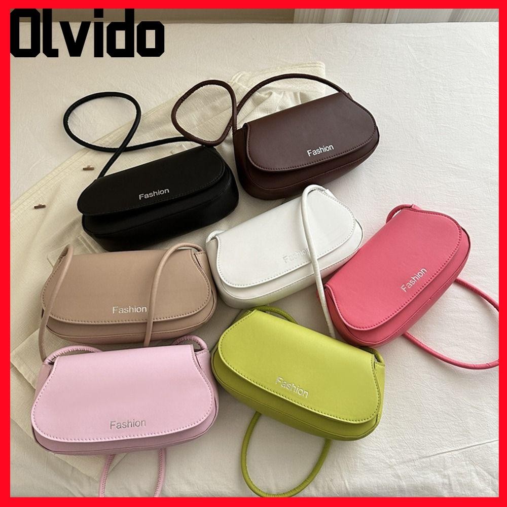 กระเป๋าสะพาย OLVIDO,กระเป๋าถือหนัง PU ทรงสี่เหลี่ยม, Retro Portable Small Clutch Tote Female