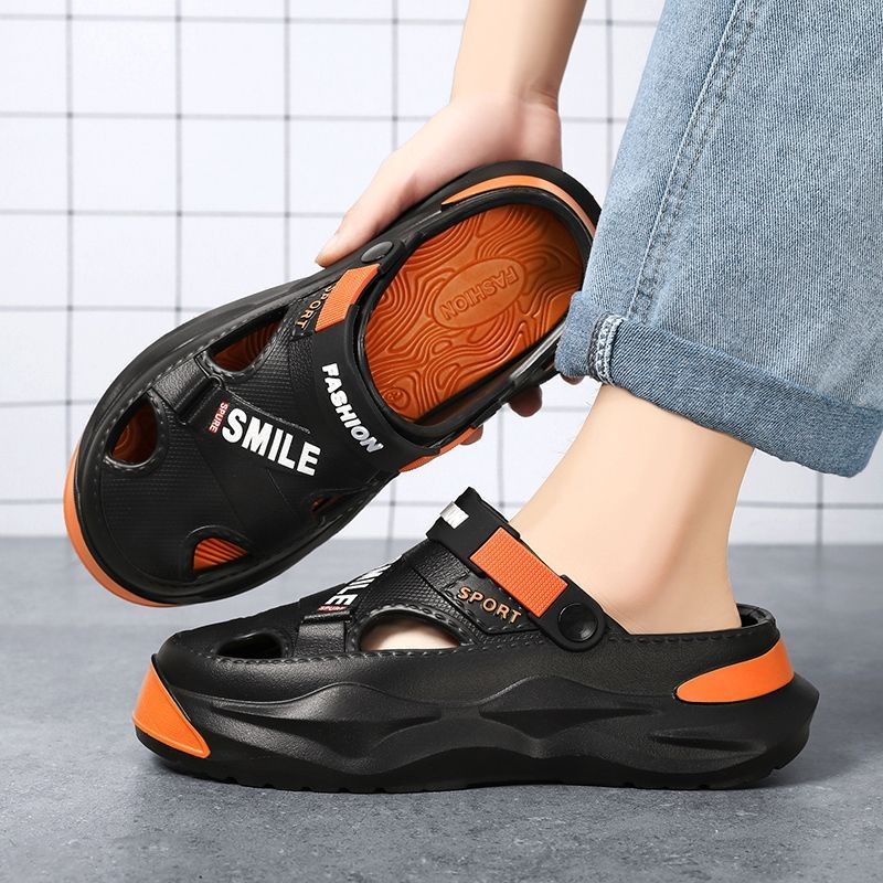 คุณภาพสูงรองเท้าแตะผู้ชาย 5.0 ซม.EVA Hole รองเท้าอินเทรนด์กลางแจ้ง Breathable Non-Stinky ฟุตสวมใส่กีฬา St