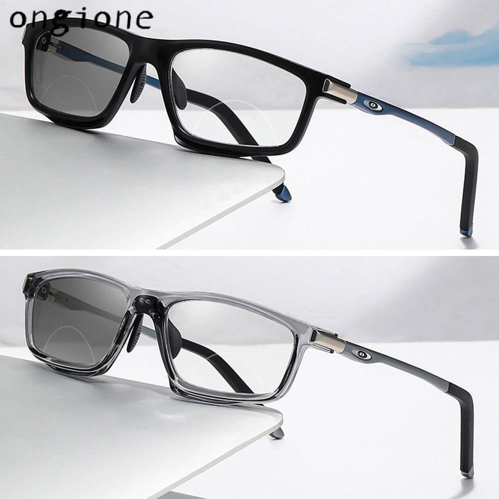 Ongione แว่นสายตายาว, Bifocal Blue Ray Blocking Anti-Blue Light แว่นตาอ่านหนังสือ, แบบพกพา Photochromic Eye Protection Ultralight สายตายาวแว่นตาสําหรับผู้ชายผู้หญิง