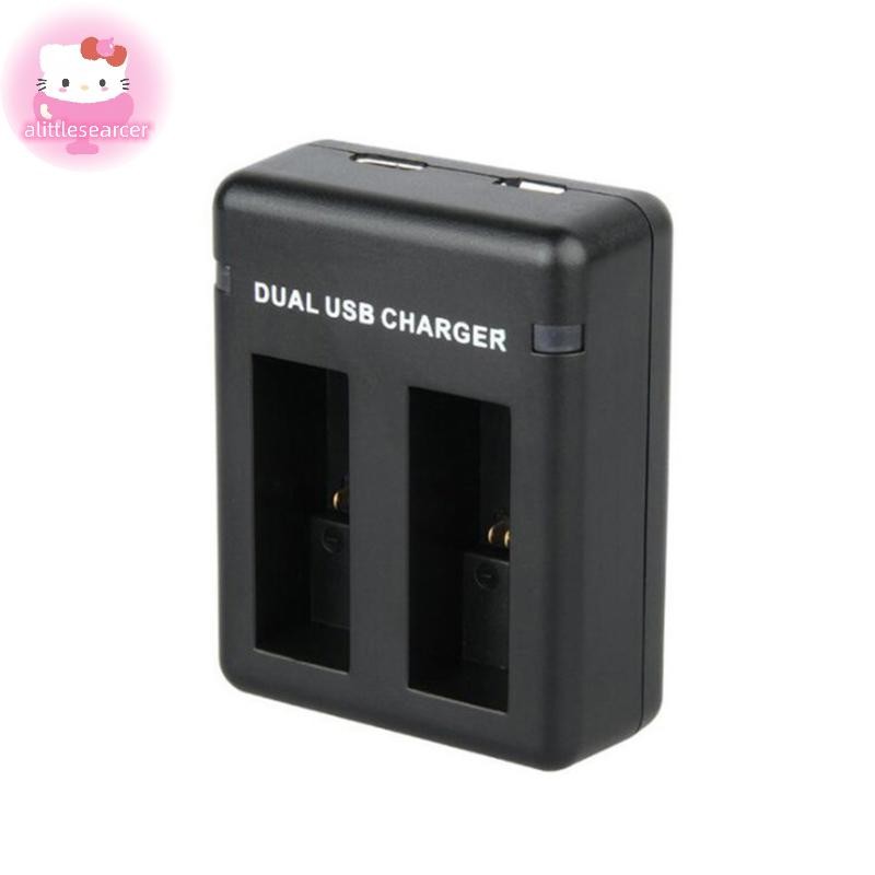Alittlesearcer สําหรับ Gopro Hero11 Black / HERO9 Black / HERO10 USB Dual Port Slot Double Charger Black Action กล้องอะไหล่ EN