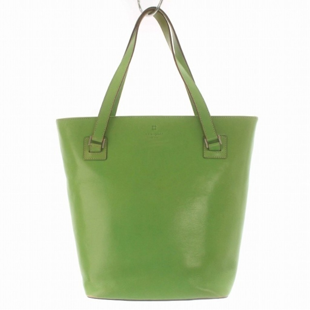 Kate SPADE TOTE BAG HANDBAG LEATHER GREEN ส่งตรงจากญี่ปุ่น มือสอง
