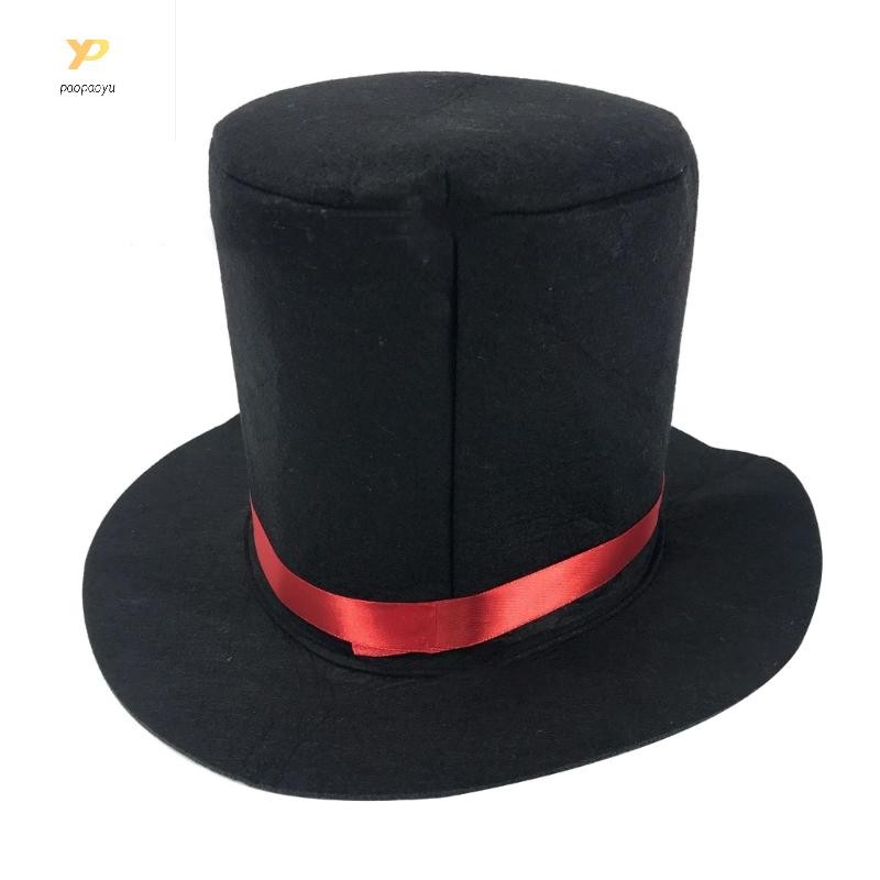 Ppy นักมายากล หมวกดําสําหรับเวทีคาร์นิวัล ไนท์คลับ โบว์เลอร์แจ๊ส Ringmaster
