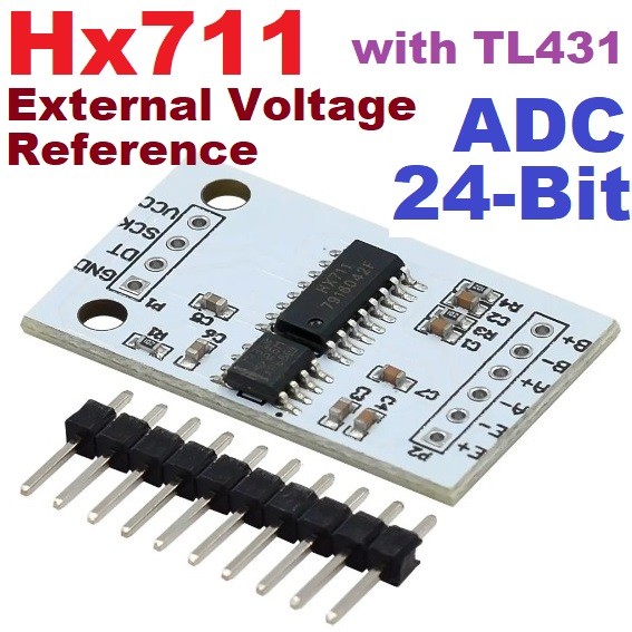 พร้อมส่ง HX711 24-Bit ADC Module Onboard TL431 External Voltage Reference Dual-Channel Scales 24bit 