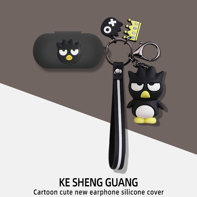 For Sony WF-C510 Case Cartoon Soccer Astronaut Keychain Silicone Soft Case Cute Sony WF-C510 Shockpr