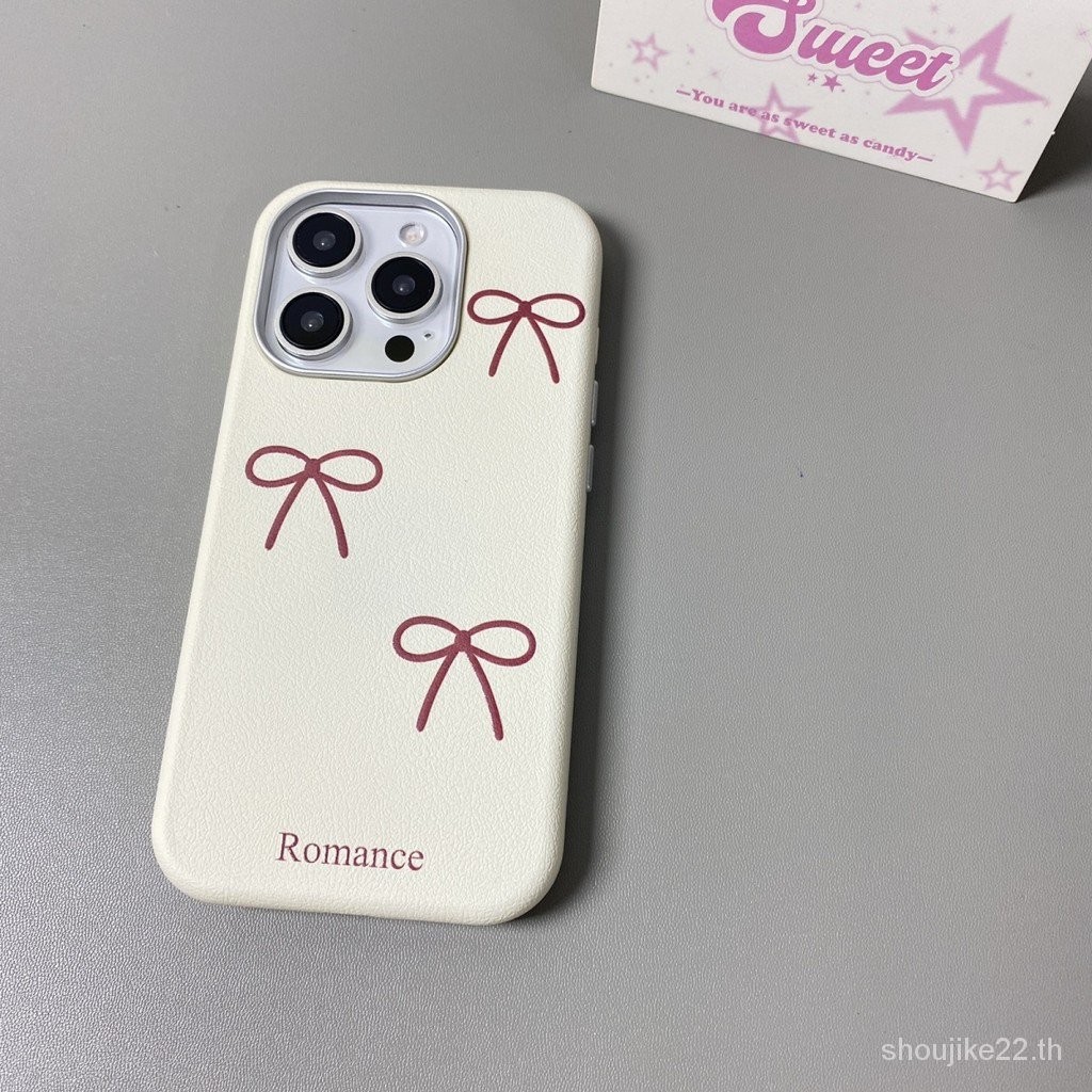 INS สามโบว์เคสมือถือสำหรับ Apple 15/16PROMAX iphone14รุ่นใหม่13/12สาวๆ atfv