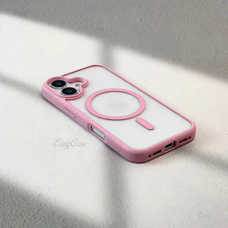 เคสแม่เหล็กใสสําหรับ iPhone 16/15/14/13/12/11 Pro Max อะคริลิคกันกระแทก กันลื่น ปกหลัง