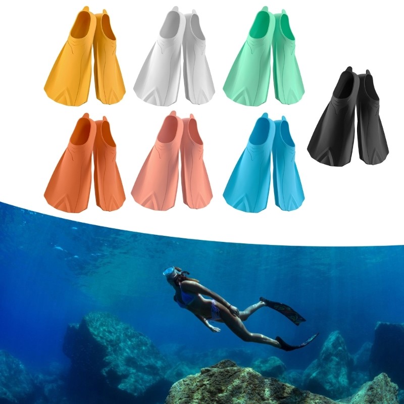 Sup Silicone Swim Fins Adult Kids Snorkels Fins Travel Size Flippers Swim Training