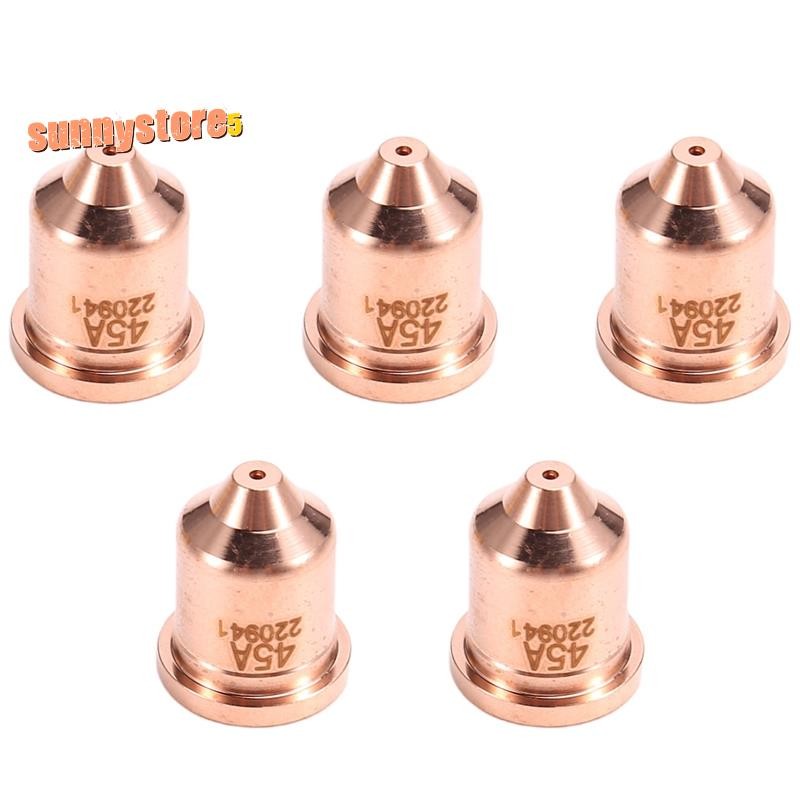 5ชิ้น 220941 เคล็ดลับหัวฉีด 45A Fit สําหรับ 45XP/65/85/105 วัสดุสิ้นเปลืองไฟฉายตัดพลาสม่า