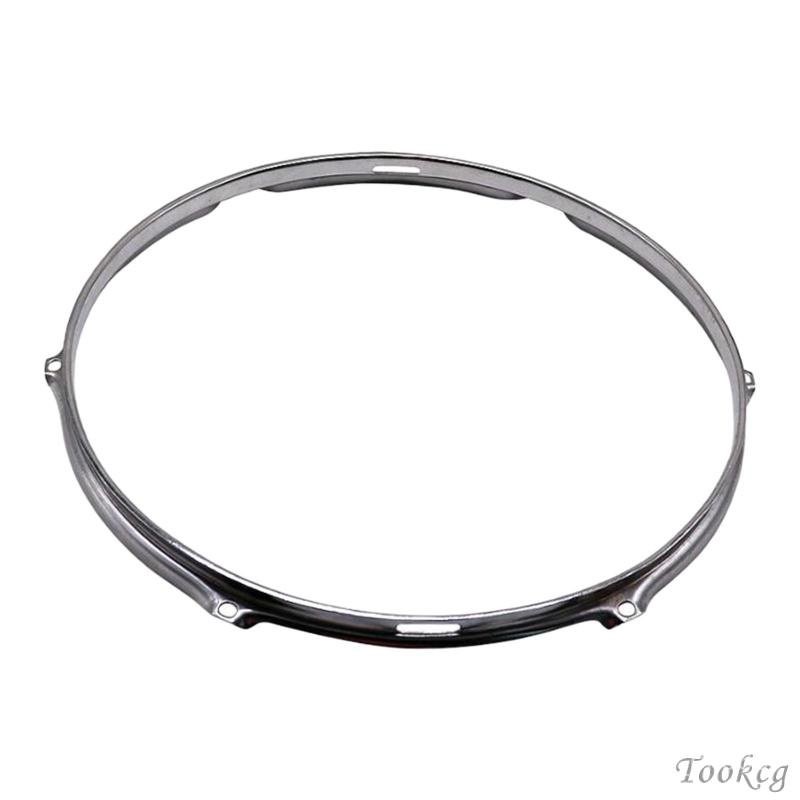 [Tookcg] 6 Hole Tom Drum Hoop, Snare Drum Batter, Instrument Parts, Heavy Duty 6 Lug