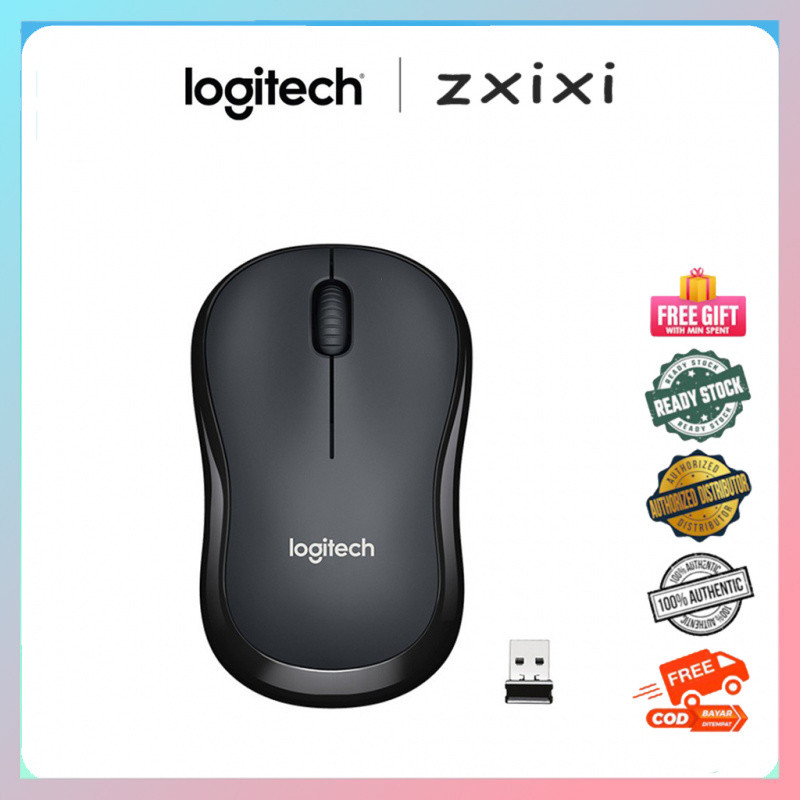 เมาส์ไร้สาย Logitech M220 SILENT 2.4 GHz พร้อมตัวรับสัญญาณ USB การติดตามออปติคัล 1000 DPI